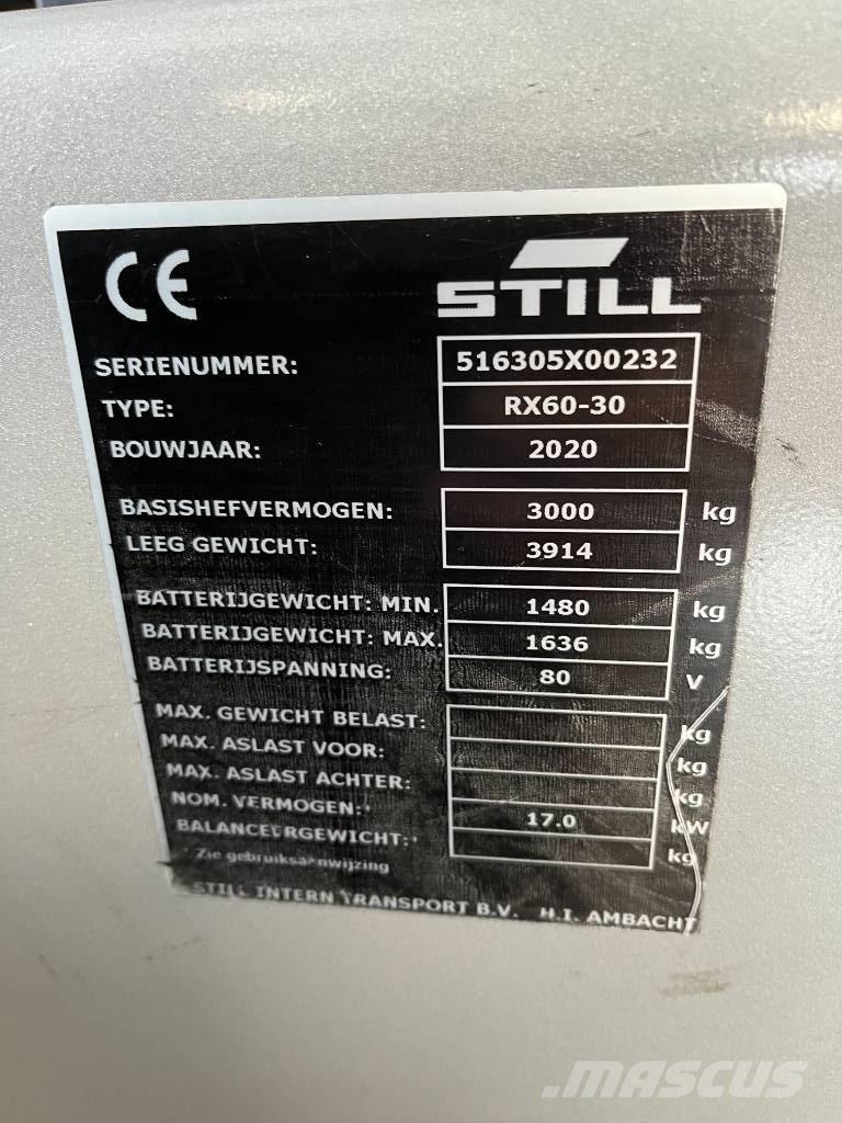 Still RX 60-30 Elektromos targoncák