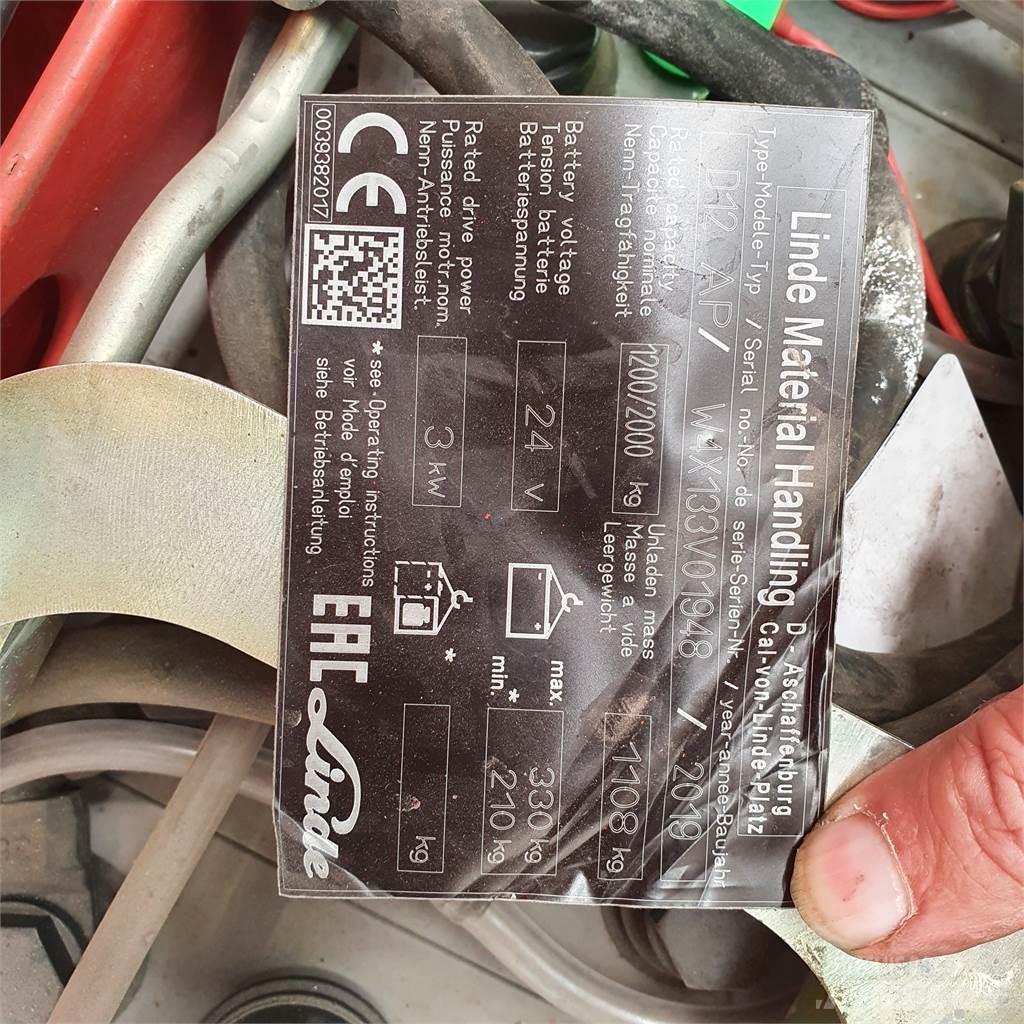 Linde D12AP Gyalogkíséretű targonca