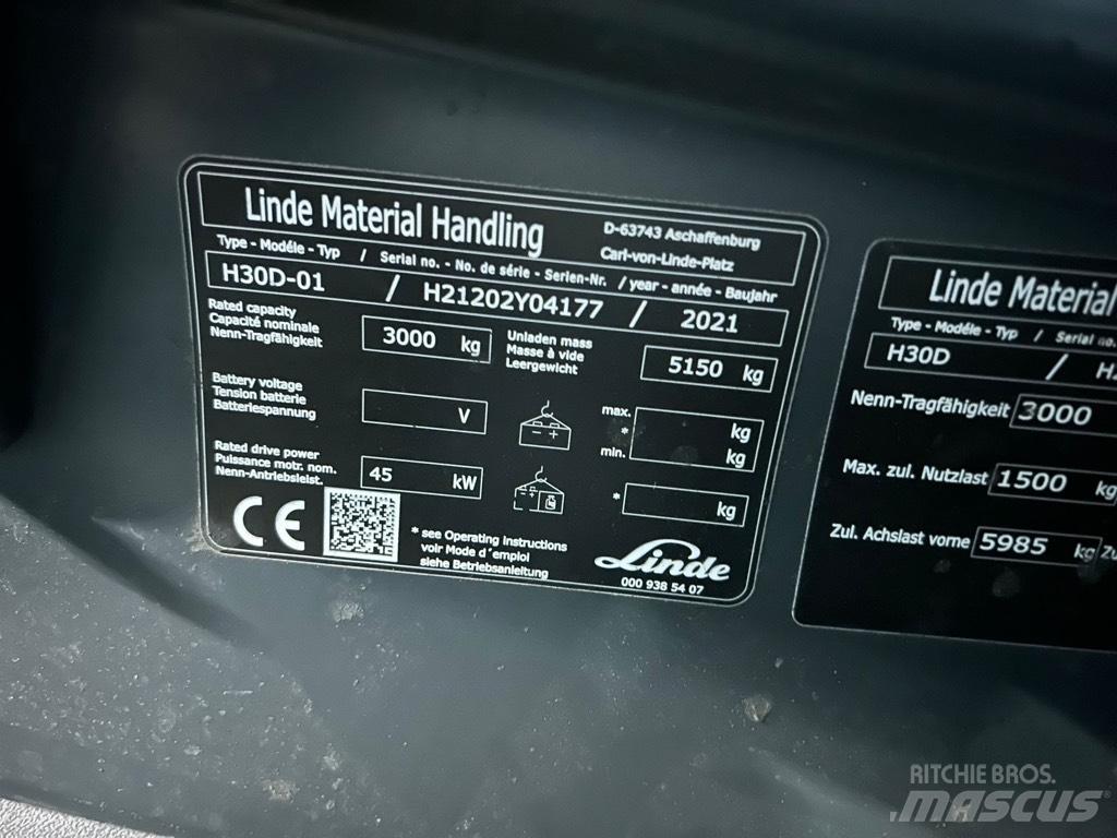 Linde H30D/1202 Dízel targoncák