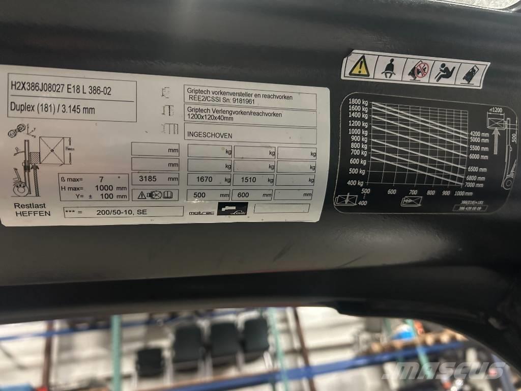 Linde e18l-02 Elektromos targoncák