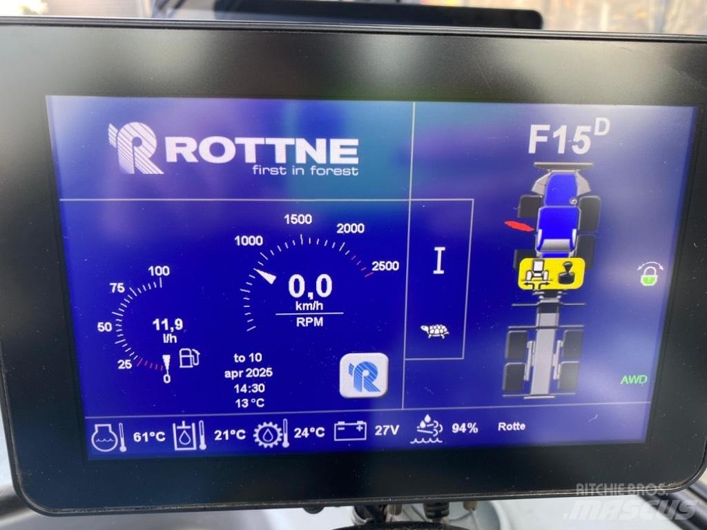Rottne F15D Kihordók