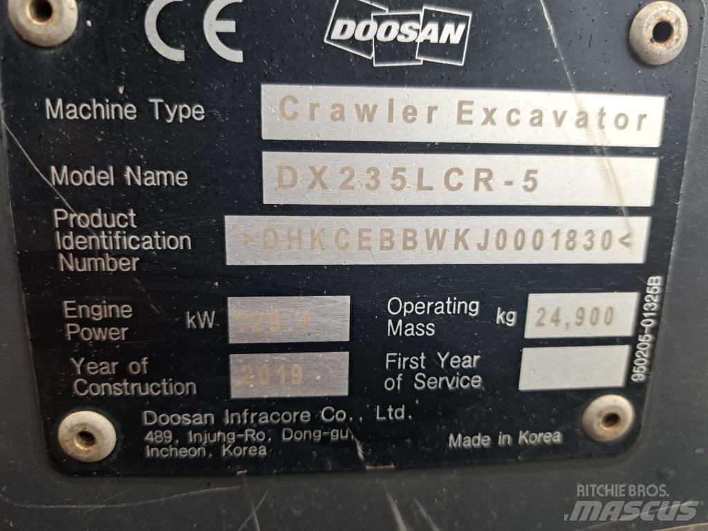 Doosan DX 235 LCR-5 Lánctalpas kotrók