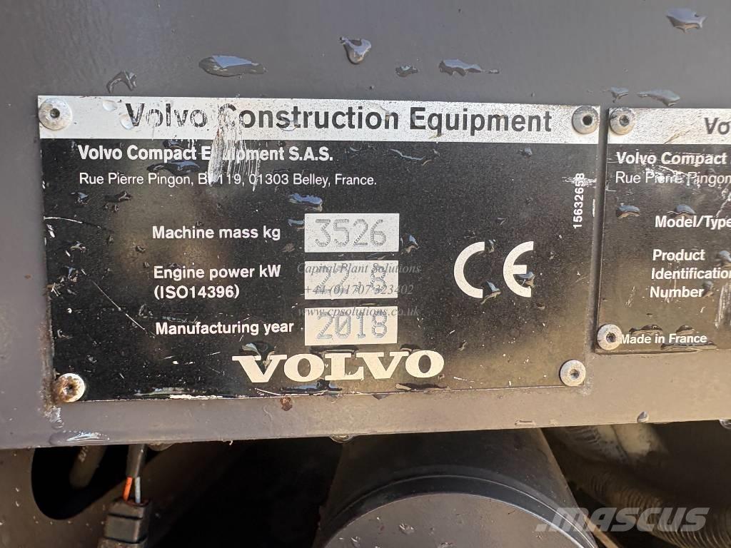 Volvo ECR 35 D Mini kotrók < 7t