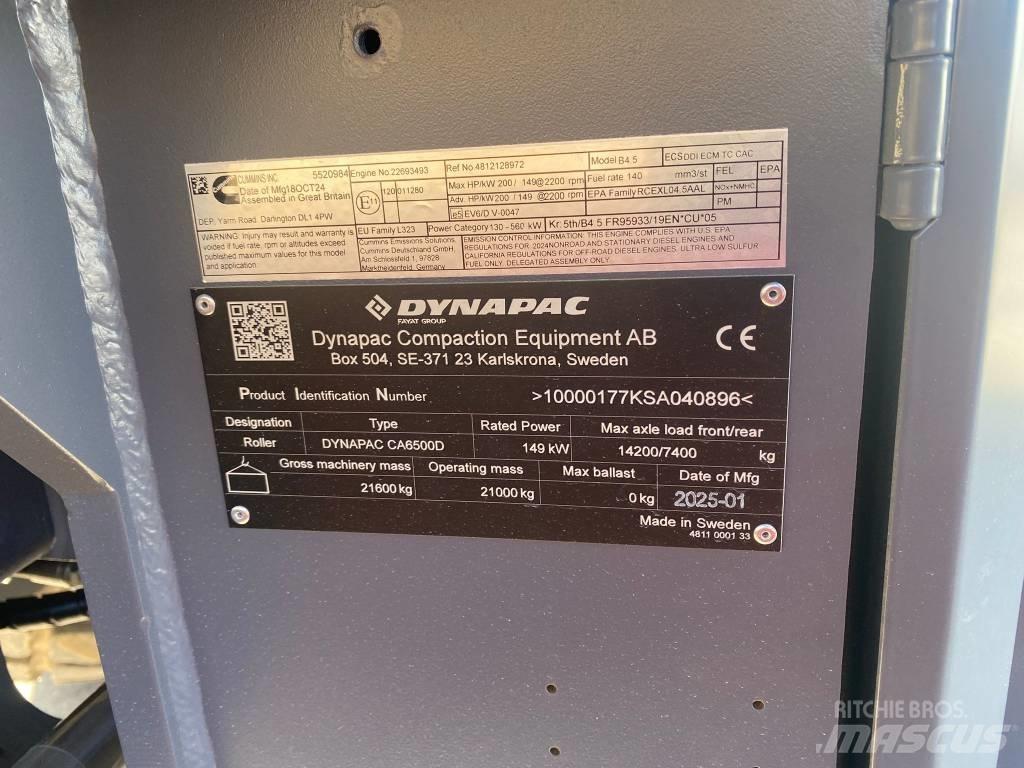 Dynapac CA 6500 D Egydobos hengerek
