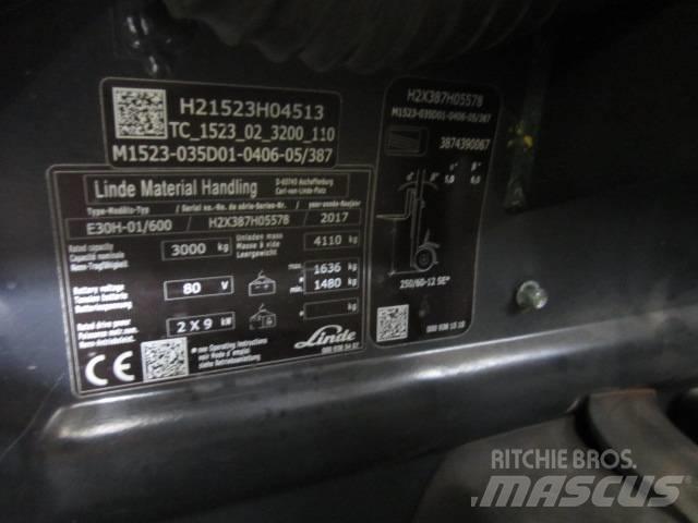 Linde E30H Elektromos targoncák