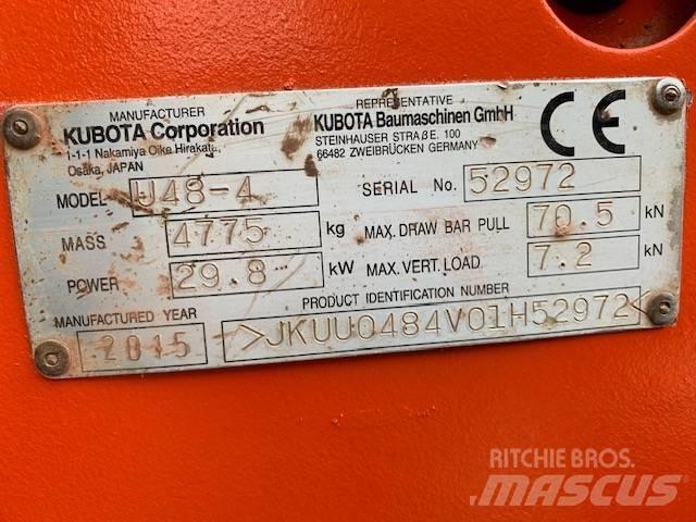 Kubota U 48-4 Mini kotrók < 7t