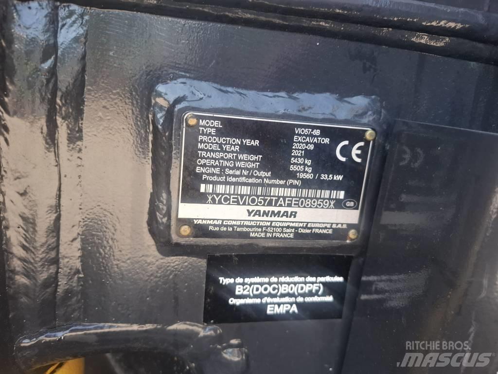 Yanmar vio 57-6B Közepes (midi) kotrók 7 t - 12 t