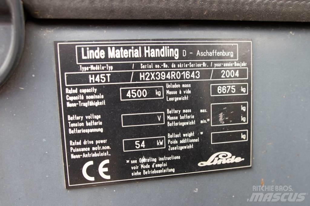 Linde H 45 T Gázüzemű targoncák