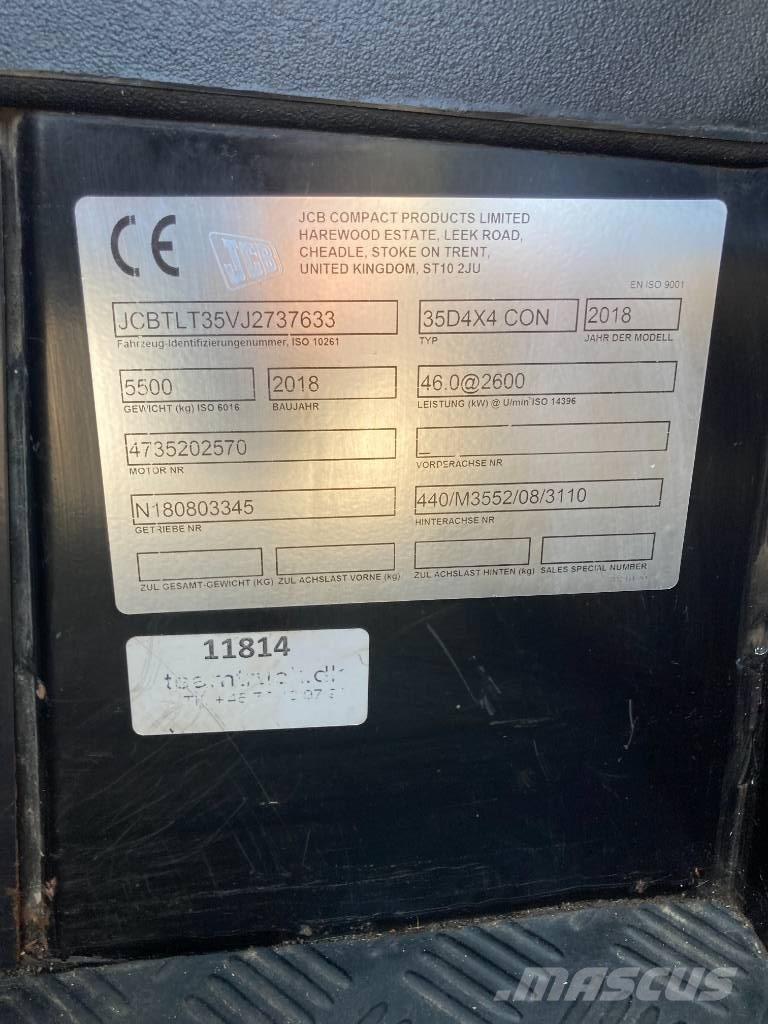 JCB TLT 35 D 4x4 Teleszkópos rakodók