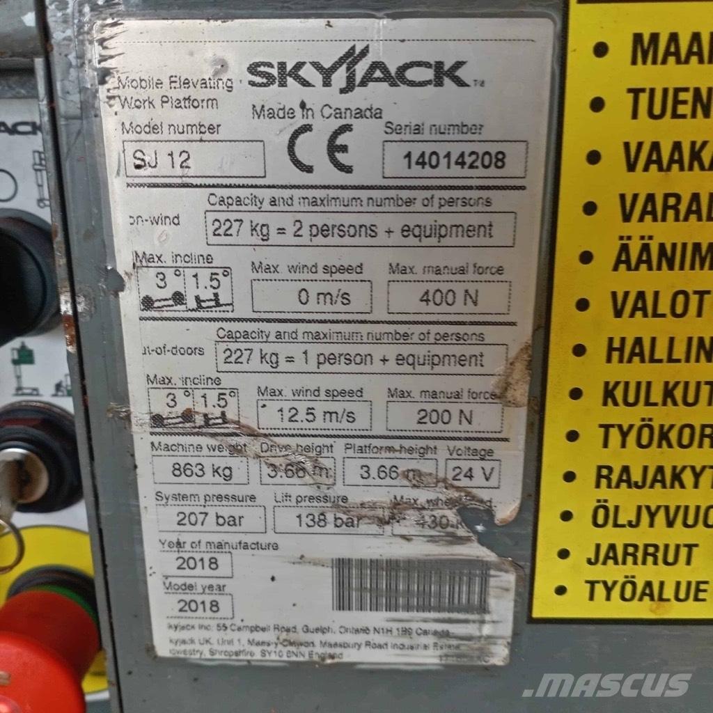 SkyJack SJ 12 Személyemelők