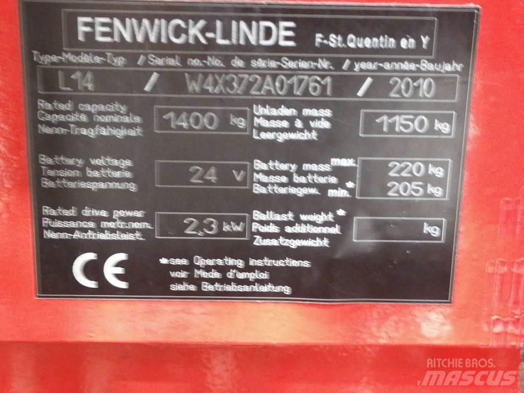 Linde L14 Gyalogkíséretű targonca