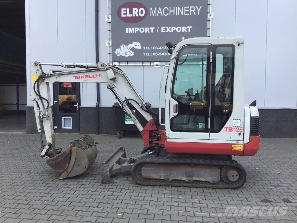 Takeuchi TB 125 Mini kotrók < 7t