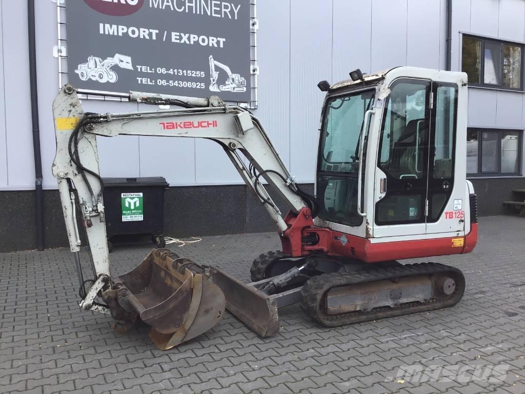 Takeuchi TB 125 Mini kotrók < 7t