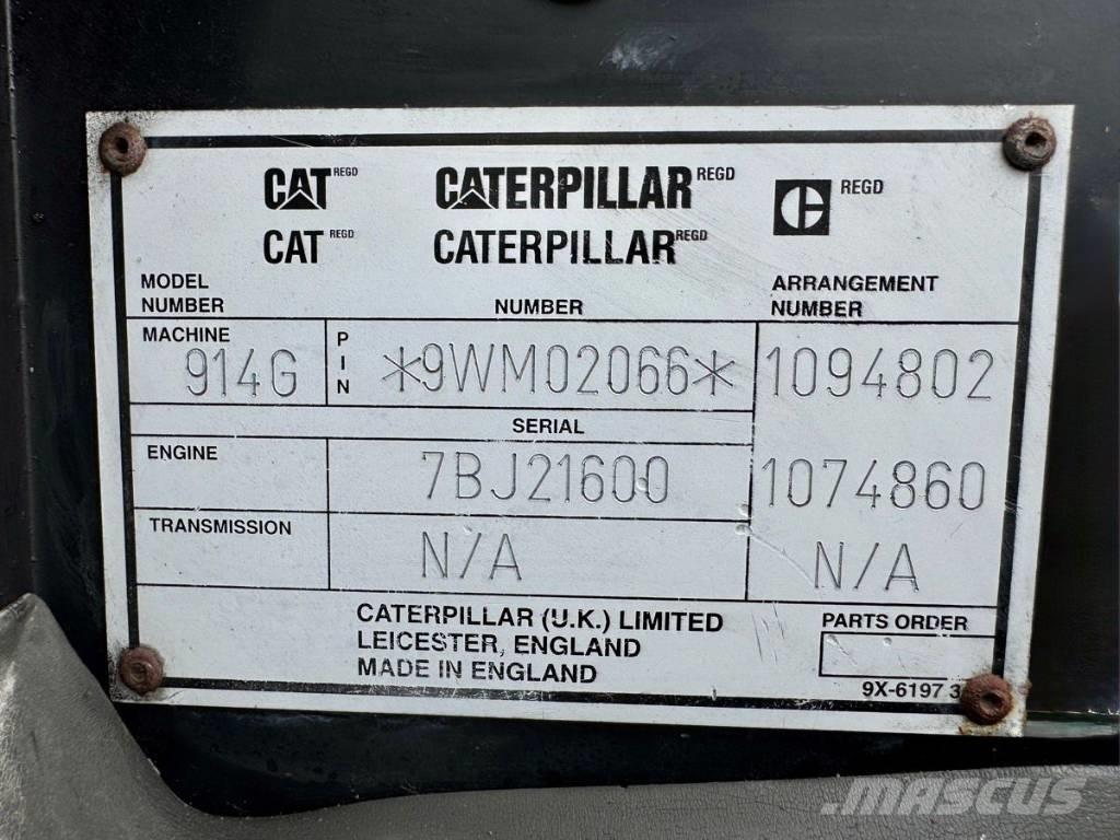 CAT 914 G Gumikerekes homlokrakodók