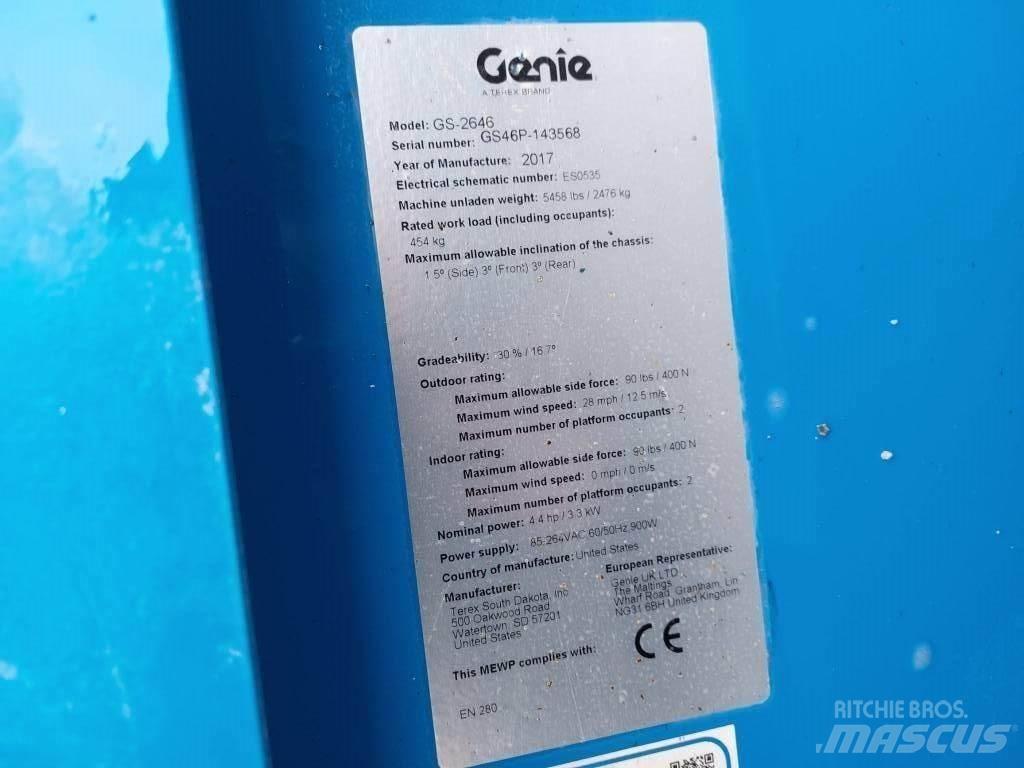 Genie GS 2646 Ollós emelők