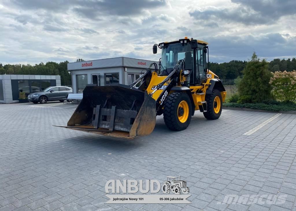 JCB 411 HT Gumikerekes homlokrakodók