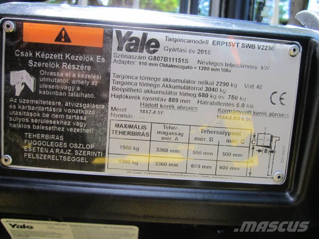 Yale ERP15VT Elektromos targoncák