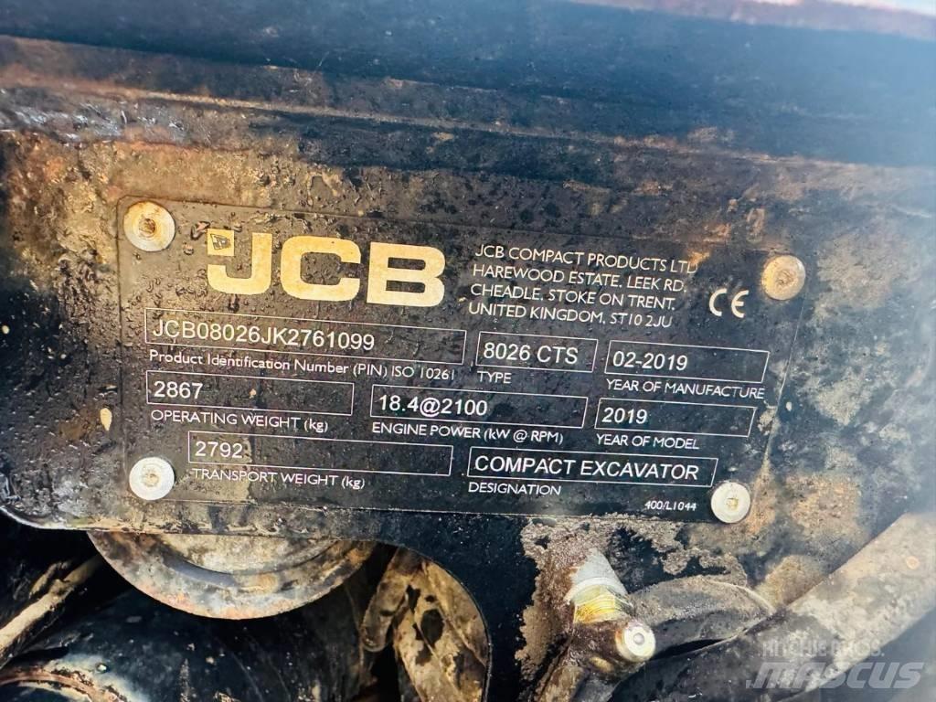 JCB 8026 CTS Mini kotrók < 7t