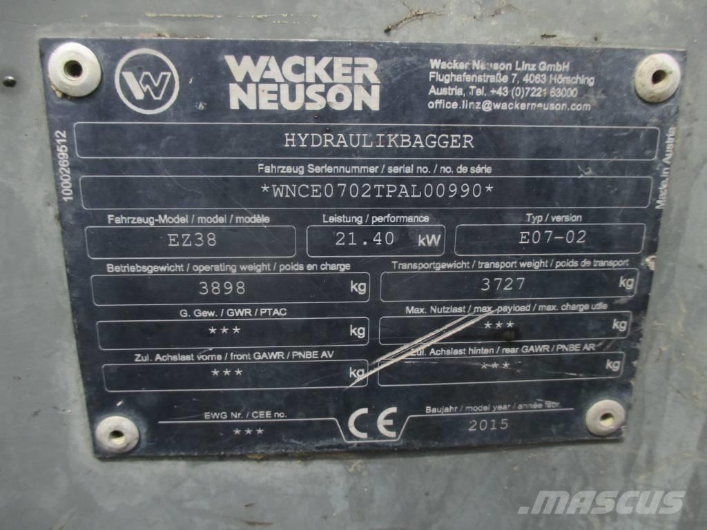 Wacker Neuson EZ 38 Lánctalpas kotrók