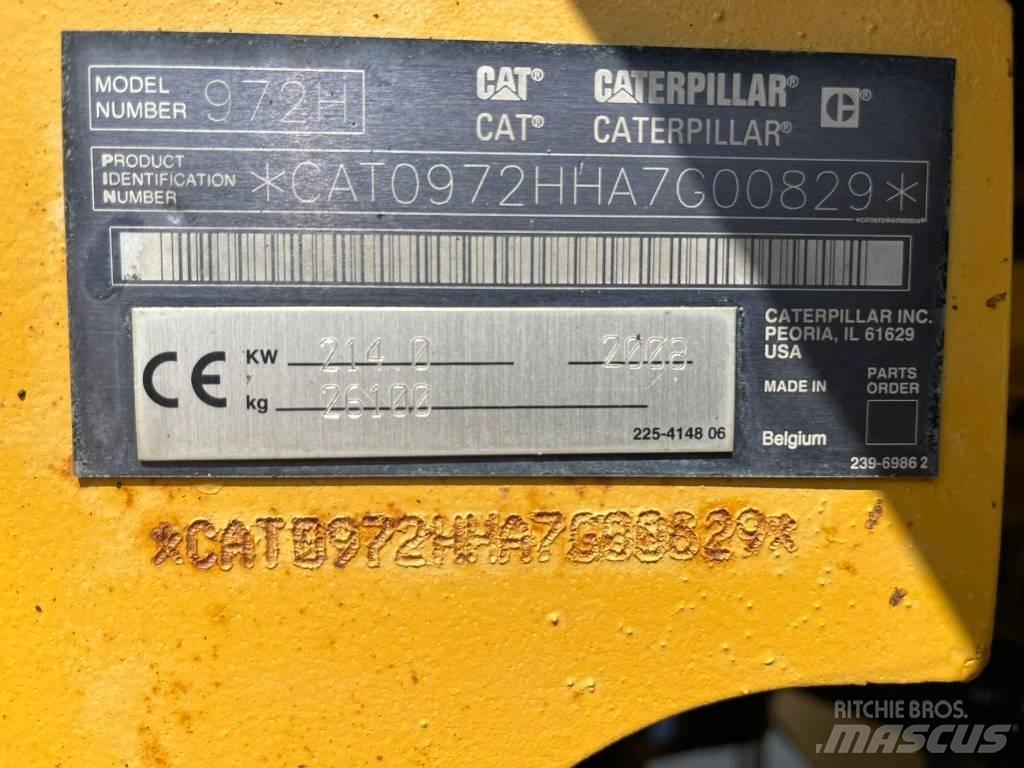 CAT 972 H Gumikerekes homlokrakodók