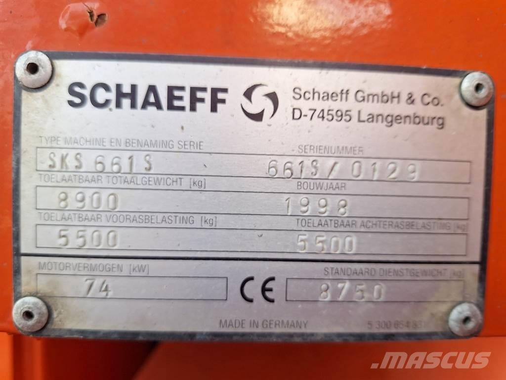 Schaeff SKS 661 Gumikerekes homlokrakodók
