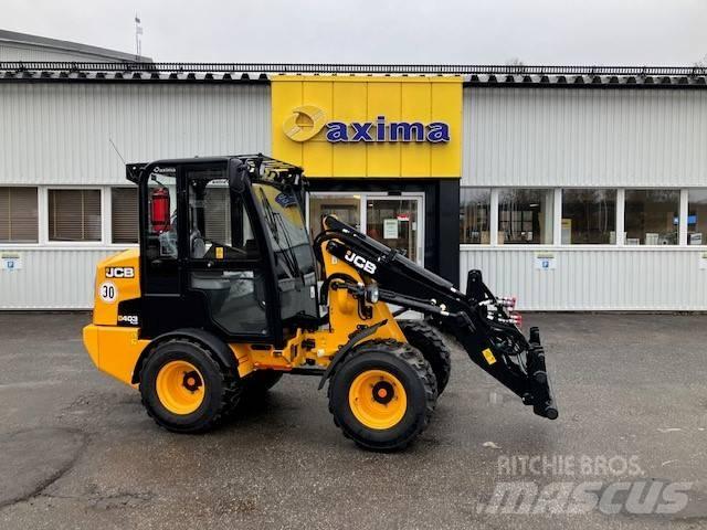 JCB 403 Plus Gumikerekes homlokrakodók