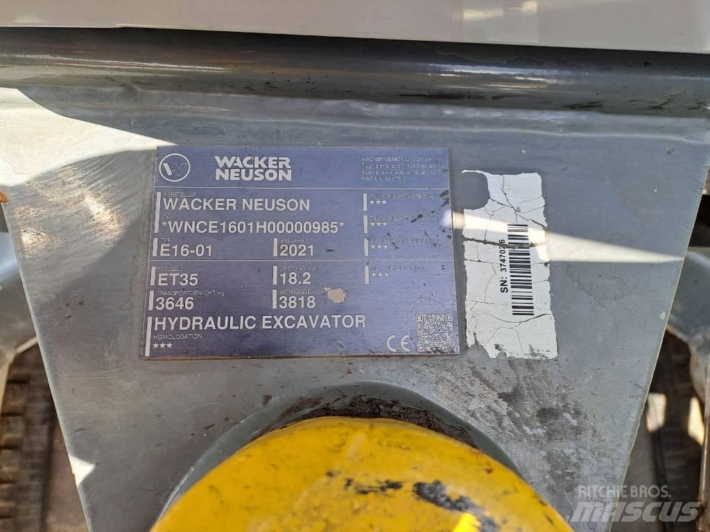 Wacker Neuson ET35 Lánctalpas kotrók