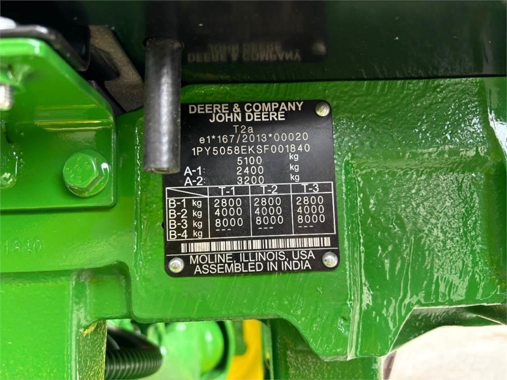 John Deere 5058E Traktorok