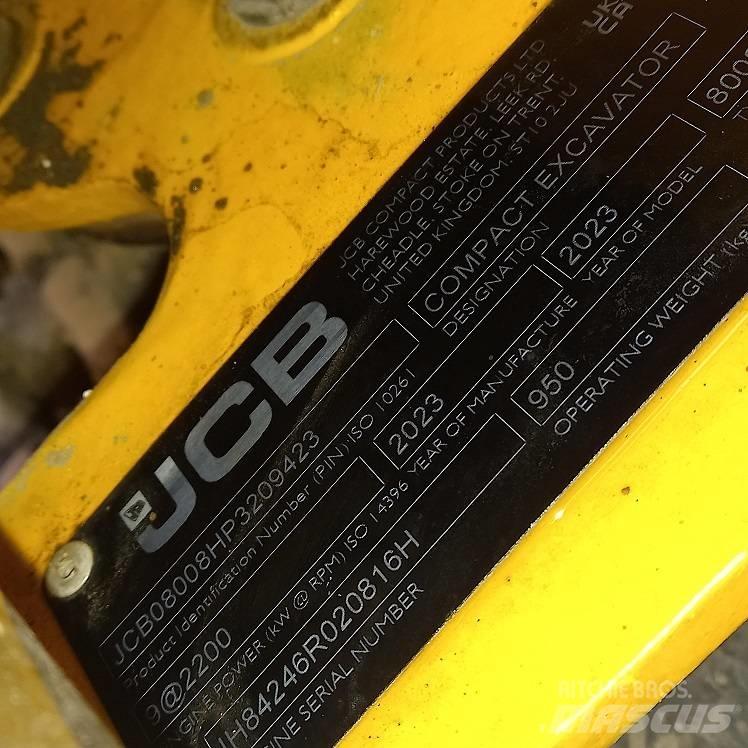 JCB 8008 Mini kotrók < 7t