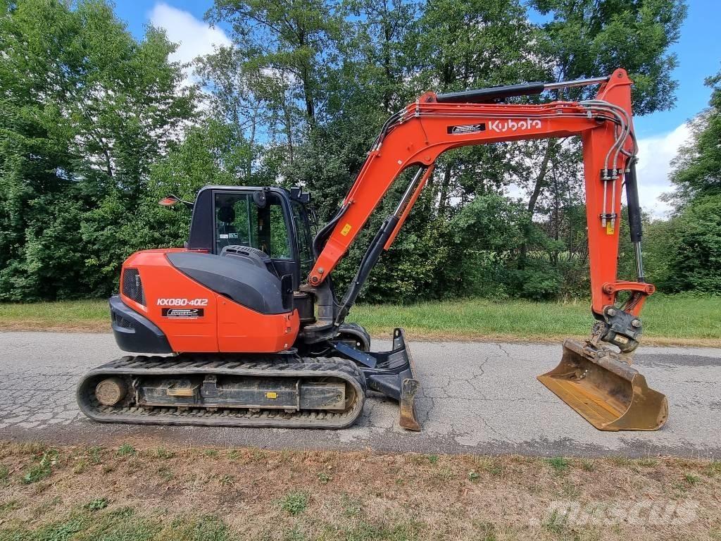 Kubota KX 080-4a2 Mini kotrók < 7t