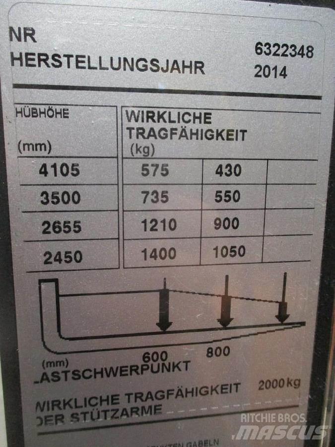 BT SWE 140L Gyalogkíséretű targonca
