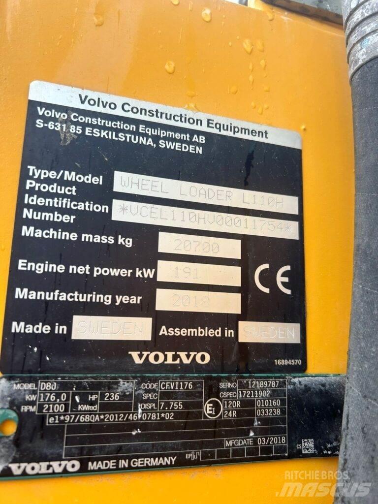 Volvo L110H Gumikerekes homlokrakodók