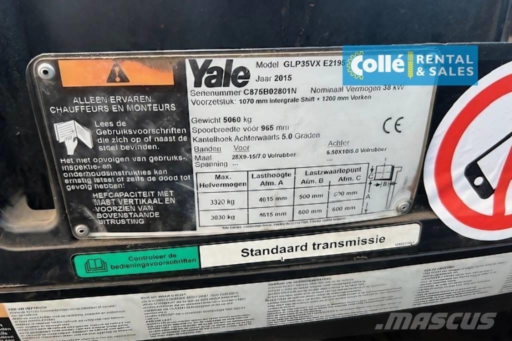 Yale GLP 35 VX | 2015 Gázüzemű targoncák