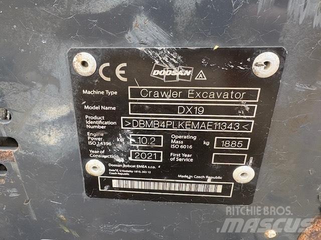 Doosan DX 19Z Mini kotrók < 7t