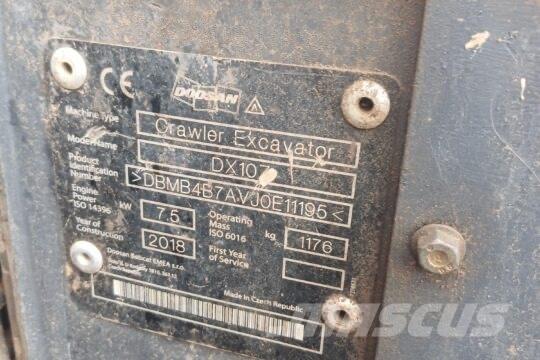 Develon DX 10 Z Mini kotrók < 7t