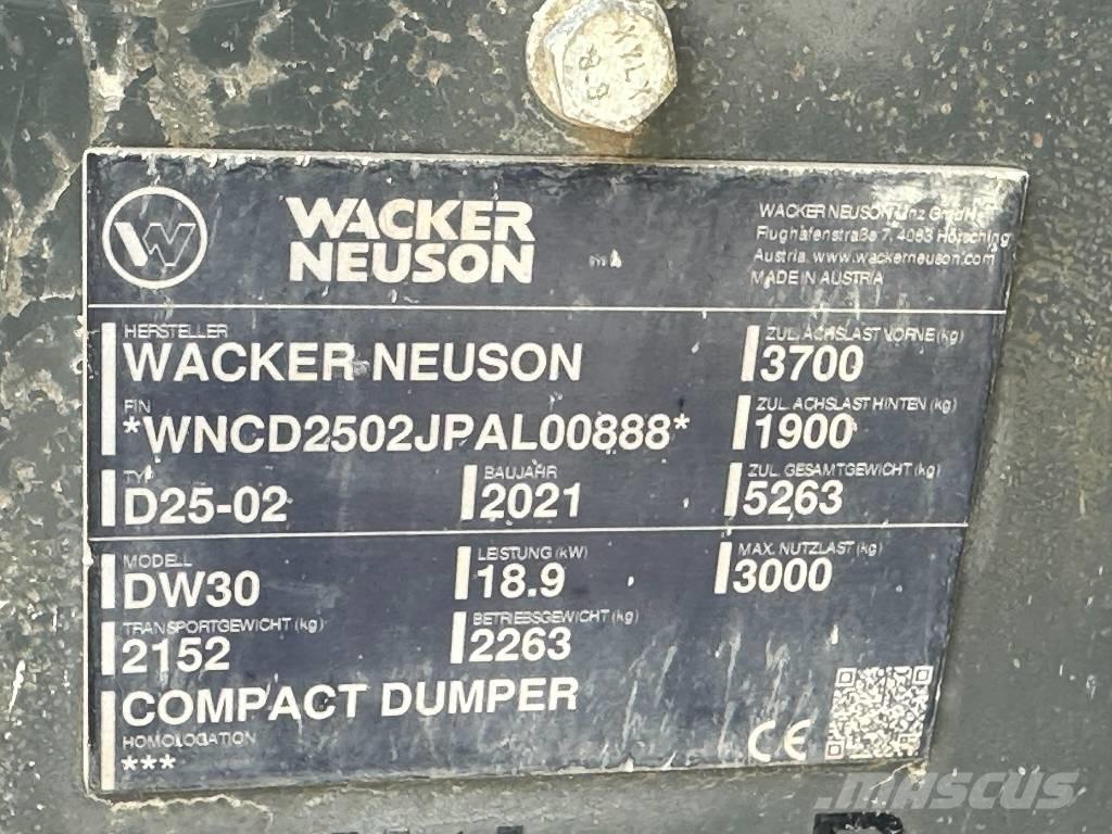 Wacker Neuson DW 30 Mezei dömperek
