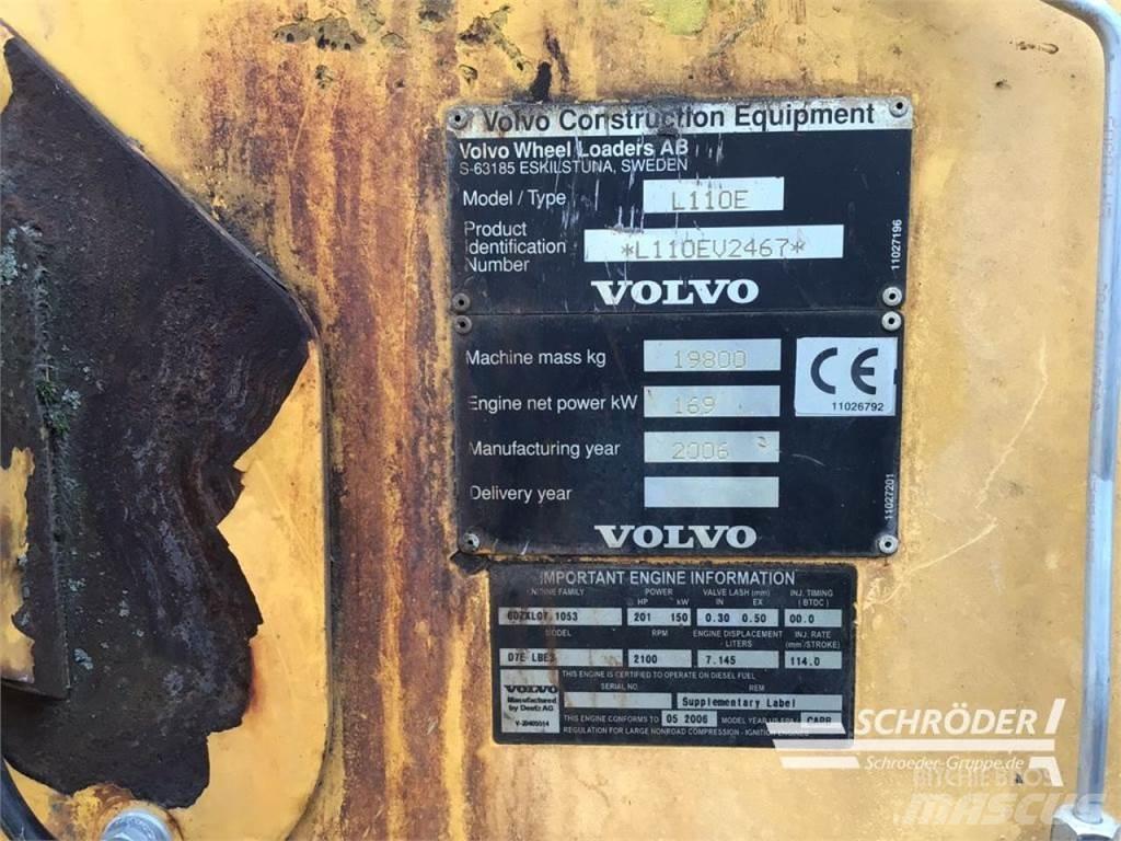 Volvo L 110 E Gumikerekes homlokrakodók