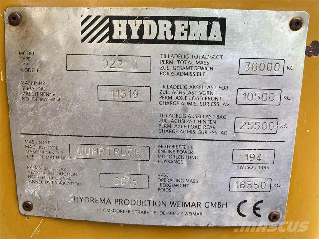 Hydrema 922D Mezei dömperek