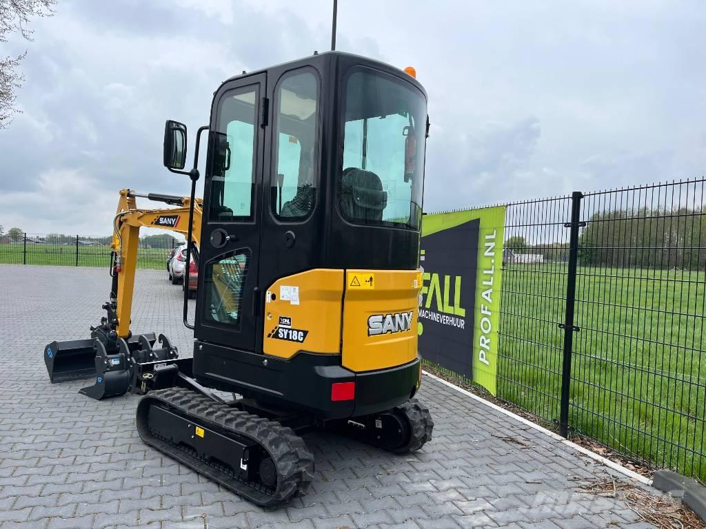Sany SY 18 C Mini kotrók < 7t