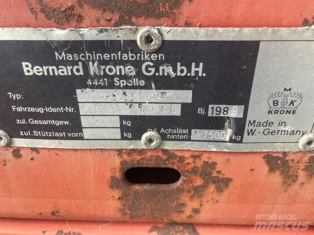 Krone Turbo 3500 Önrakodó pótkocsik