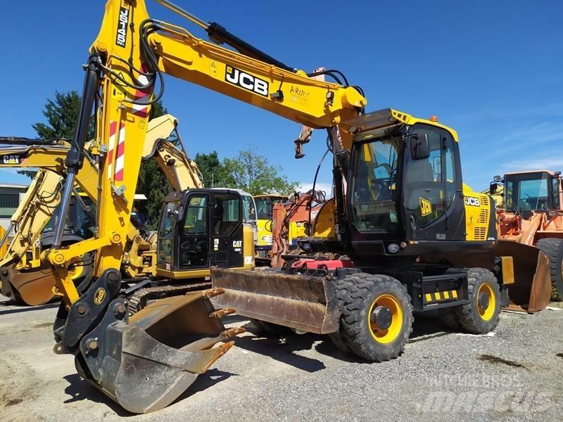 JCB JS 145 W Gumikerekes kotrók