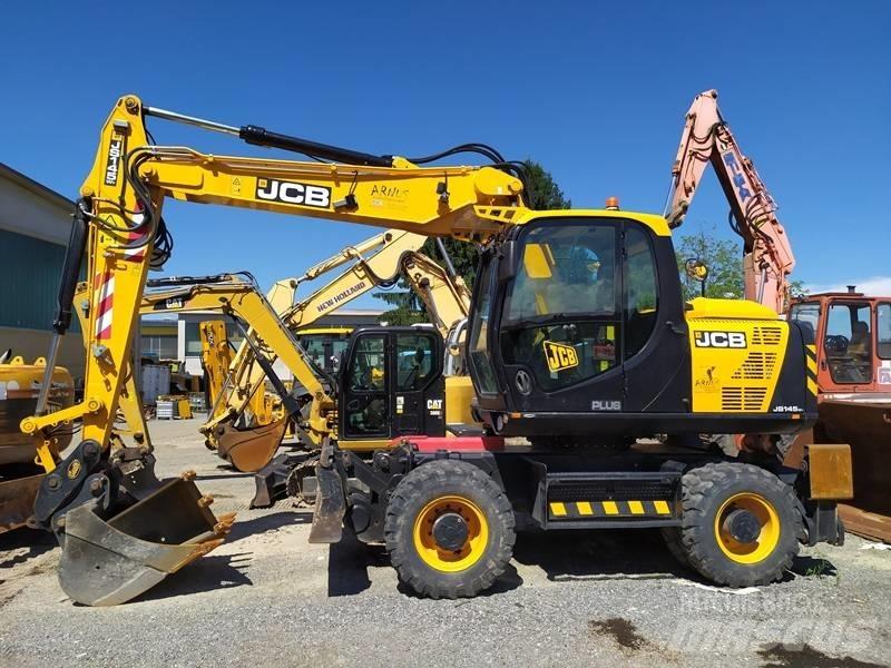 JCB JS 145 W Gumikerekes kotrók