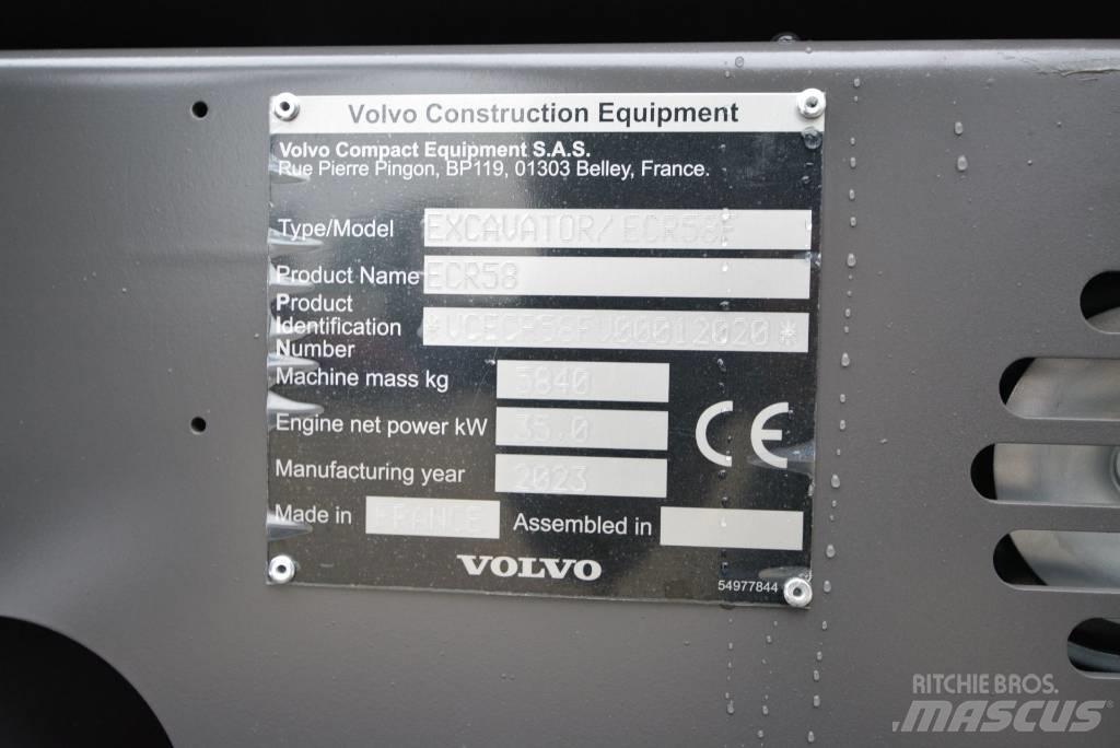 Volvo ECR 58 F Mini kotrók < 7t