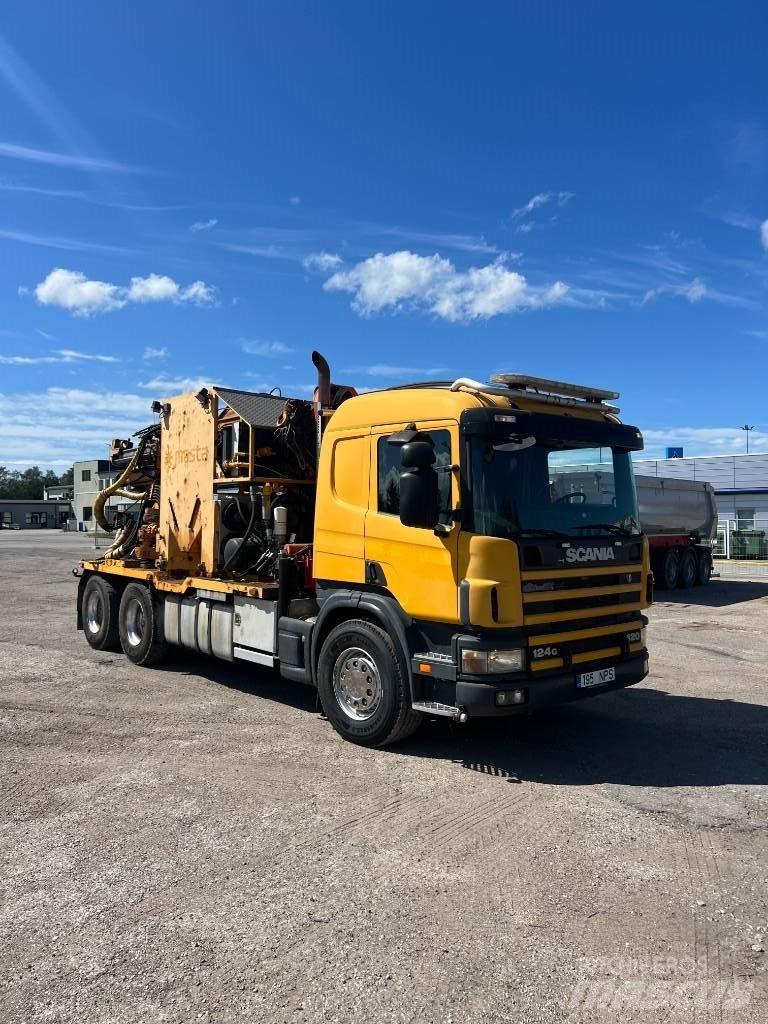Scania 124 G 420 Cölöp fúrók