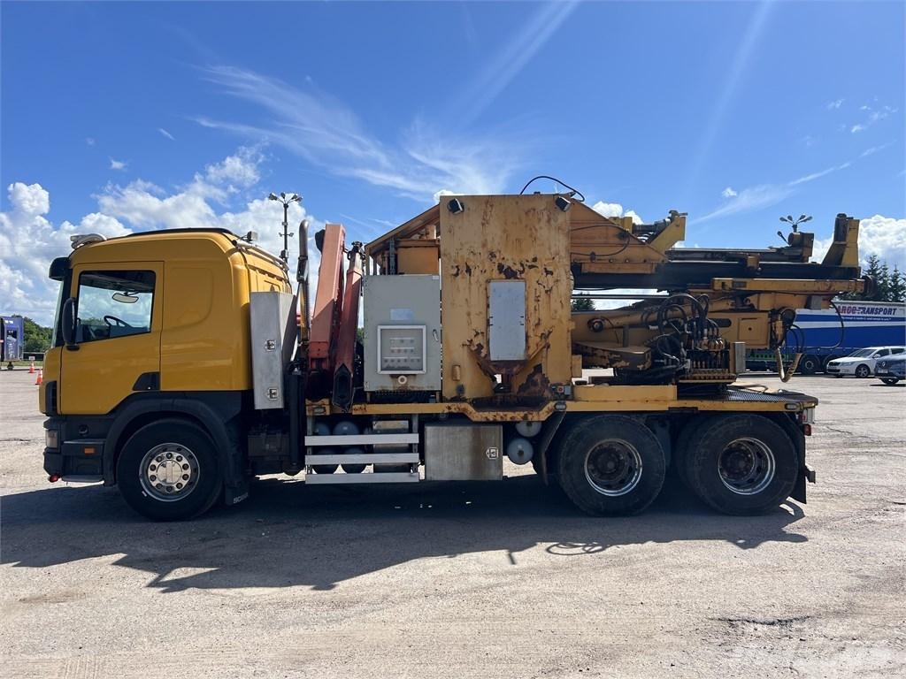 Scania 124 G 420 Cölöp fúrók