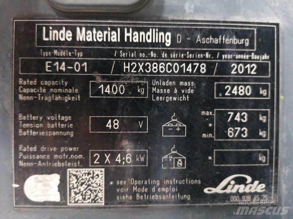 Linde E14-01 Elektromos targoncák
