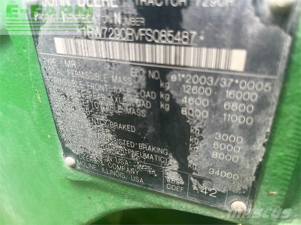 John Deere 7290r Traktorok
