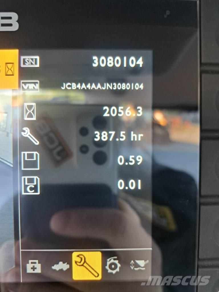 JCB 419 S Gumikerekes homlokrakodók
