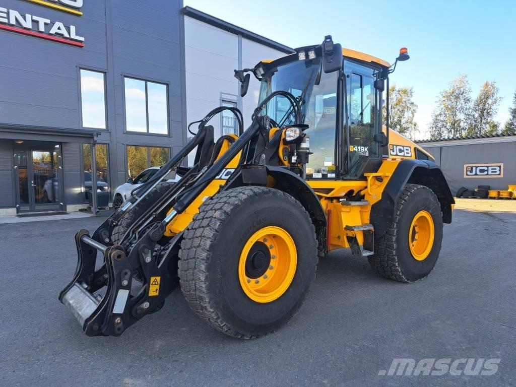 JCB 419 S Gumikerekes homlokrakodók