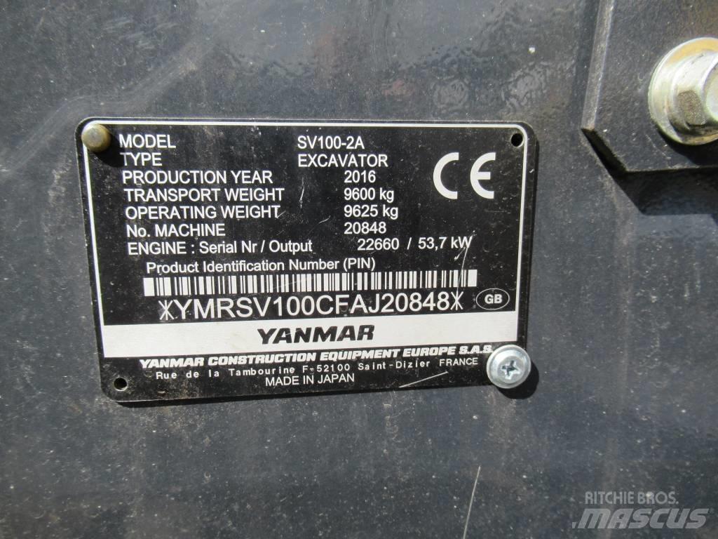 Yanmar SV 100-2A Közepes (midi) kotrók 7 t - 12 t